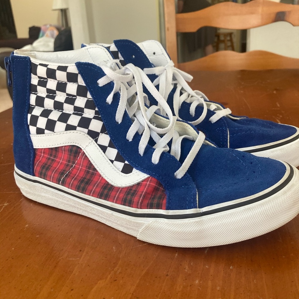 Vans Plaid Checkered SK8 Hi-Tops